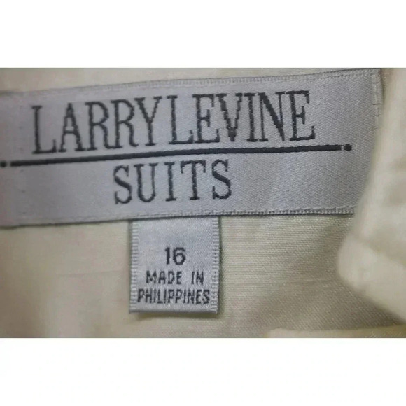 Larry Levine Embroidered Floral Midi Skirt Suit-Size 16-Lined-Back Slit - Picture 4 of 15